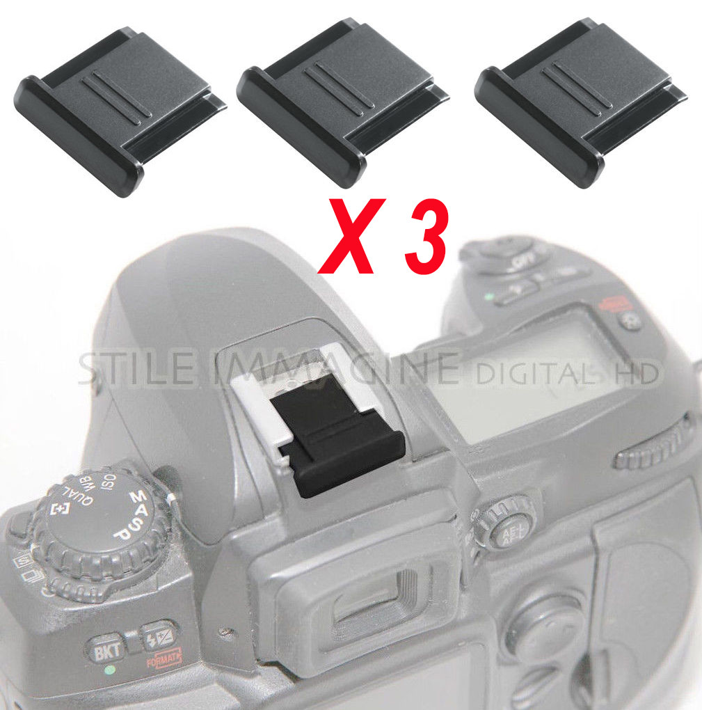 3 X PROTEZIONE COPRI CONTATTI SLITTA FLASH NIKON CANON PENTAX come NIKON BS-1