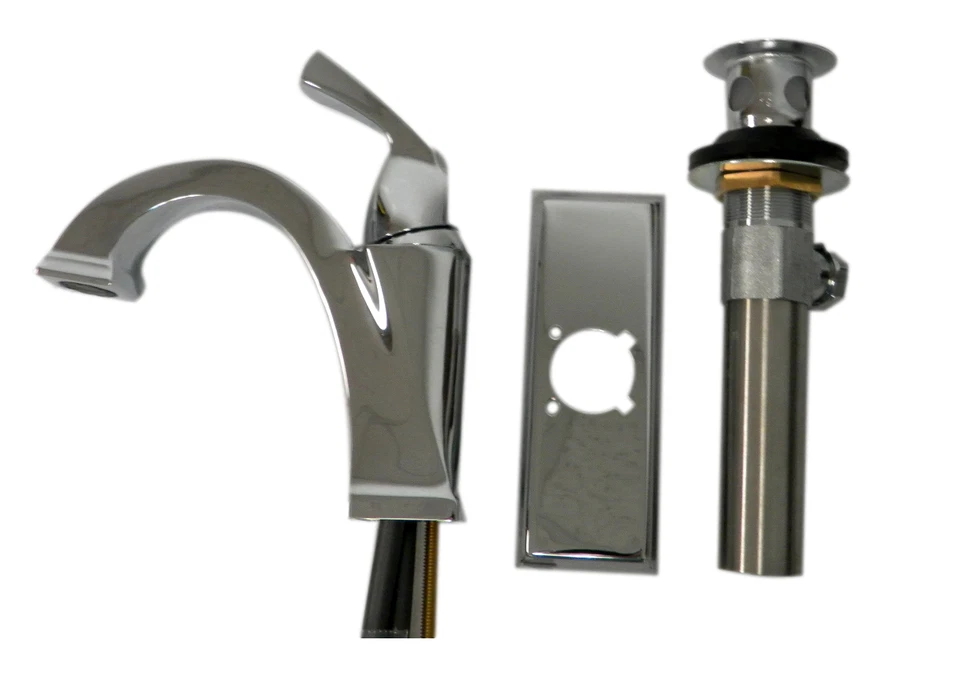 Delta 551-DST Dryden Single Handle Lavatory Faucet w/ Pop-up- Chrome