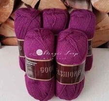 5 X 100g Double Knitting Yarn , Good Quality , Good Old Fashioned DK, purple