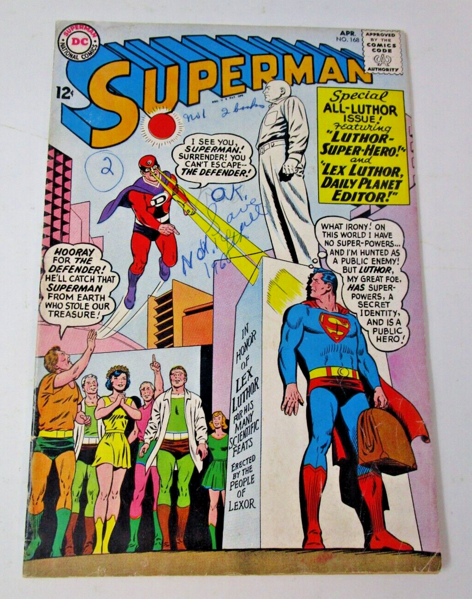 SUPERMAN コミック SUPERMAN #171 comic book 1964-DC COMICS-CAVE MAN COVER