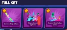 Chroma Ninja Katana [Full Set] (Blade Ball ROBLOX)