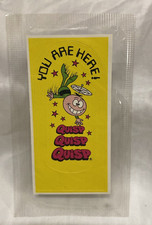  2-Sided Vintage QUISP Cereal Box Premium "Free Inside" Bookmark SEALED UNUSED