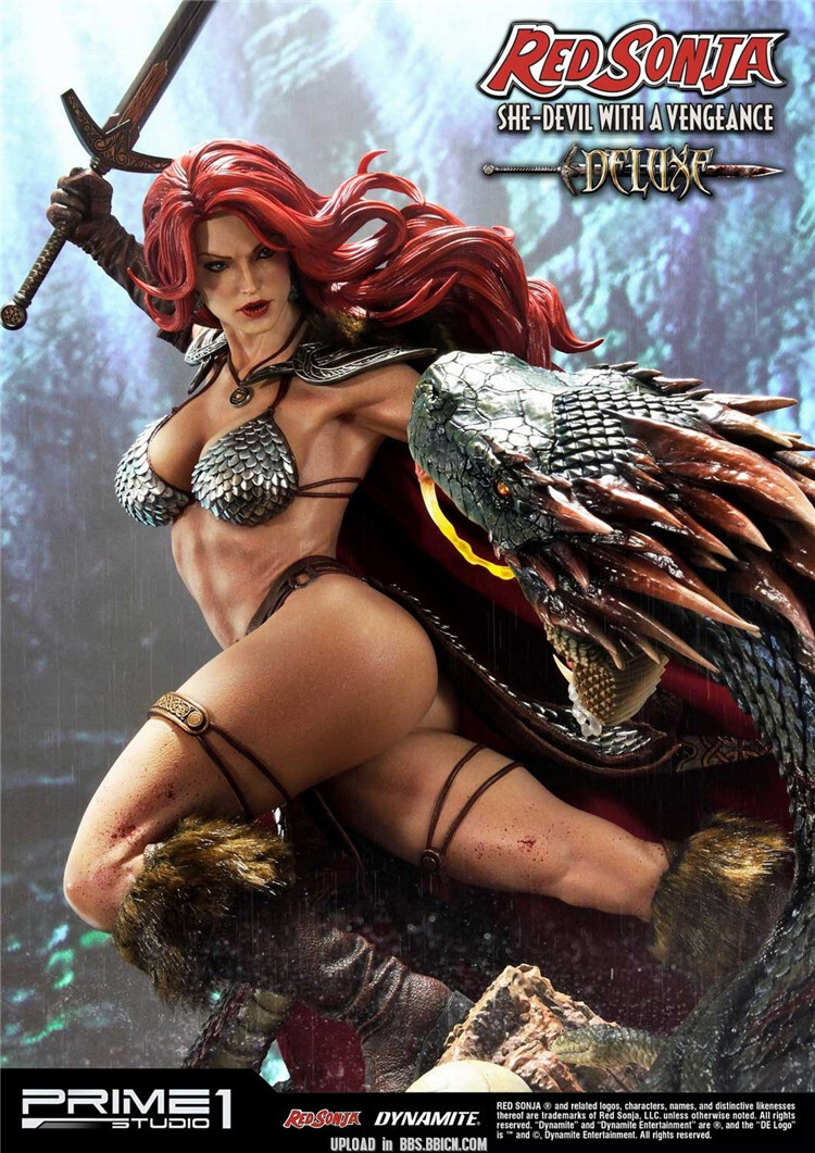 アメコミ RED SONIJA STATUE 1/6 Scale Dynamite® Dynamite Select: Red Sonja Statue By Adam Hughes
