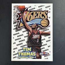 1997-98 NBA Hoops Basketball Tim Thomas Rookie RC # 171 Philadelphia 76ers