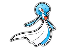 Shiny Gardevoir Waterproof Vinyl Sticker Decal Die-Cut 