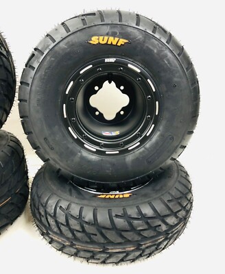 DWT G3 Beadlock Wheels Sunf A021 Street Road Tires Yamaha YFZ450
