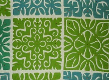 DONGHIA Big Island green/blue  Acrylic Sunbrella indoor out door  New Remnant