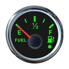Fuel Level Gauge Boat Analog Fuel Gauge 52 Mm for Dashboard, RV