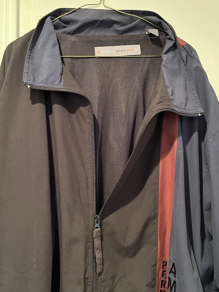 Vintage Perry Ellis America Track Suit Windbreaker Pants Jacket Men's 4XL 4XLT - Image 4 of 4