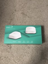 Amazon eero 7 Dual-Band Mesh Wi-Fi 7 System 2-Pack , Up to 2.5Gbps, 4,000 sq.ft