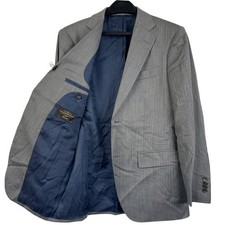 Suitsupply VITALE BARBERIS CANONICO 36S Napoli Grey Herringbone Wool Blazer