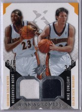 04-05 SPx Basketball Winning Combos Richard/Dunleavy Player-Worn Dual Jsy Card
