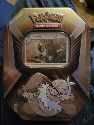 Pokemon Slaking Triple Header Poke Ball Tin Sealed TCG 3 Booster Packs New