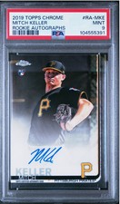 2019 Topps Chrome Rookie Mitch Keller Auto PSA 9 #RA-MKE - Pirates Star - POP=1