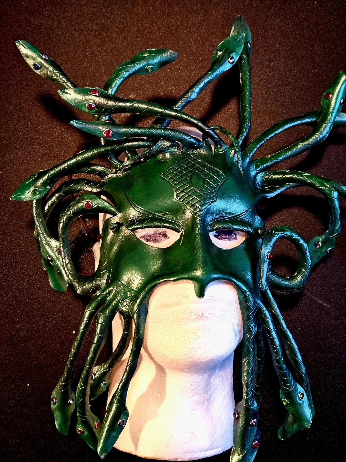 Original Design Leather Medusa Mask