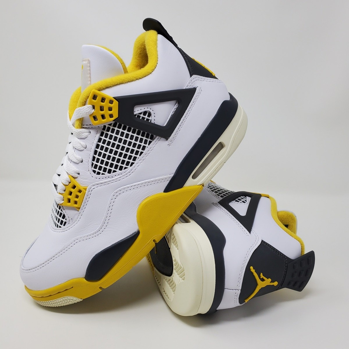Nike Air Jordan 4 Retro Vivid Sulfur Yellow OG AQ9129-101 Women's