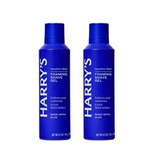Men's Foaming Shave Gel with Aloe 6.7 oz Two Pack Hydrating Moisturizing