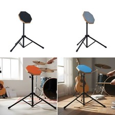 8 Inches Drum Practice Pad with Adjustable Stand Practice Training Drum Pad
