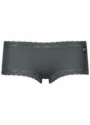 2er Pack Like it Serie Olivia Damenpanty Farbe Anthrazit mit Spitze 6006137