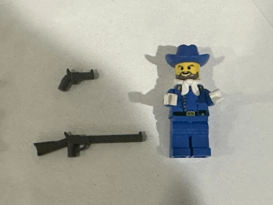 Minifiguras Lego Wild Western Indians ww003 cavalaria coronel rifle e arma de mão - Imagem 2 de 3