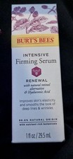 Burt's Bees Renewal Intensive Firming Serum, Fine Lines  Wrinkles, 1oz SEALED 