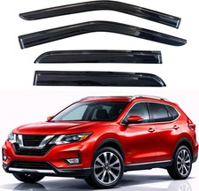 Rain Guards Fit for 2014-2020 Nissan Rogue, Out-Channel Window Visors Vent Wind