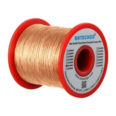 28 AWG Magnet Wire - Enameled Copper Wire - Enameled Magnet Winding Wire - 1....