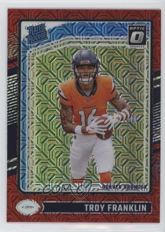 2024 Panini Donruss Optic Rated Red Mojo Prizm Troy Franklin #294 Rookie RC