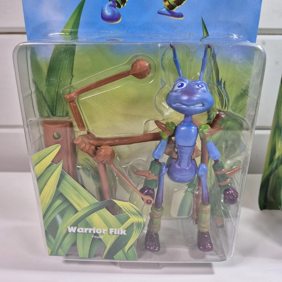 A Bug's Life Warrior Flik And Enemy Molt Action Figure 6" by Mattel 1998 Sealed! - Image 2 of 4