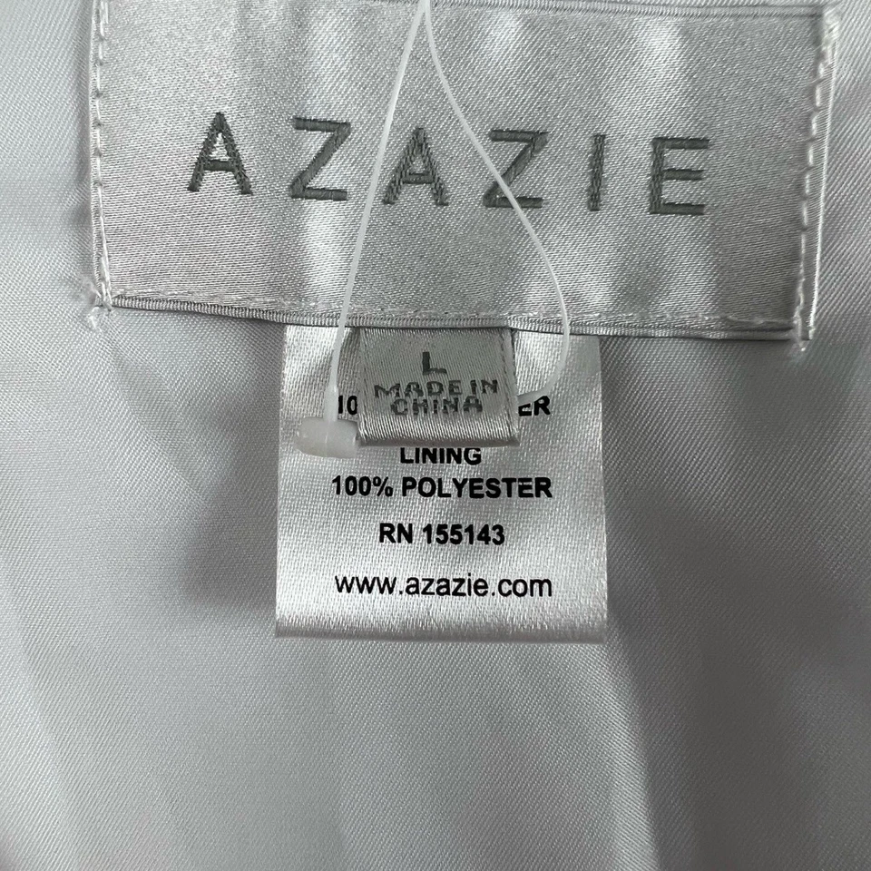 Azazie Vest Mens Large Blush Pink Satin Formal Elegant Wedding - Image 4 of 4