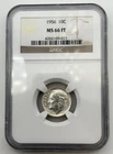 1956-P Roosevelt Silver Dime 10C NGC MS66 FT Full Torch US GEM 90% Coin  BM1