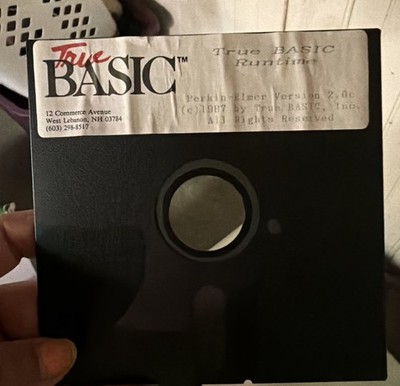PerkinElmer true basic run time 1987 Software v2.0