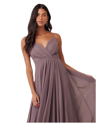 Lulus All About Love Dusty Purple Maxi Dress Size XS Wedding Party Guest Evening