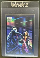 2022 Topps Chrome Star Wars Galaxy Darth Vader VS. Obi-Wan Kenobi Refractor #44