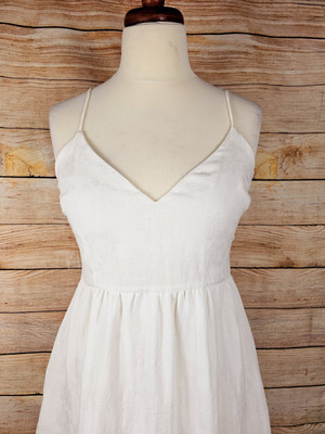 Revolve Endless Rose White Lined Tiered Dress Size Large | eBay