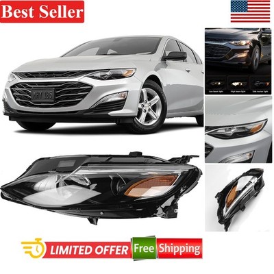 Easy Install Left Side Headlight Assembly for Chevy Malibu 2019-2022 - Halogen