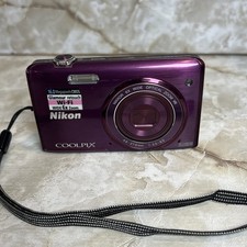 Nikon Coolpix S5200 Plum Purple Digital Camera FOR PARTS or REPAIR - NO POWER