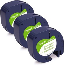 3PK 91330 White Paper Refills for DYMO LetraT...