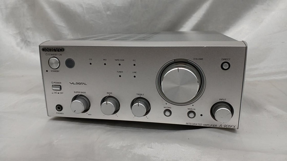 ONKYO　A-905FX ONKYO A-905FX Pre-Main Integrated Stereo Amplifier Silver