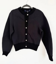 Louis Vuitton Size M • Black Ribbed Uniform Bomber Jacket