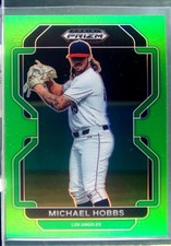 2022 Prizm Draft Picks Michael Hobbs Lime Green /75 #PDP220 Dodgers