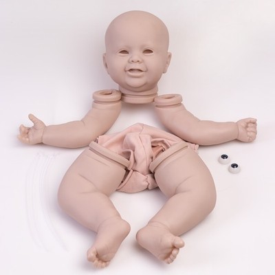 24'' Realistic Reborn Doll Kits DIY Unpainted Lifelike Newborn Baby Doll Parts