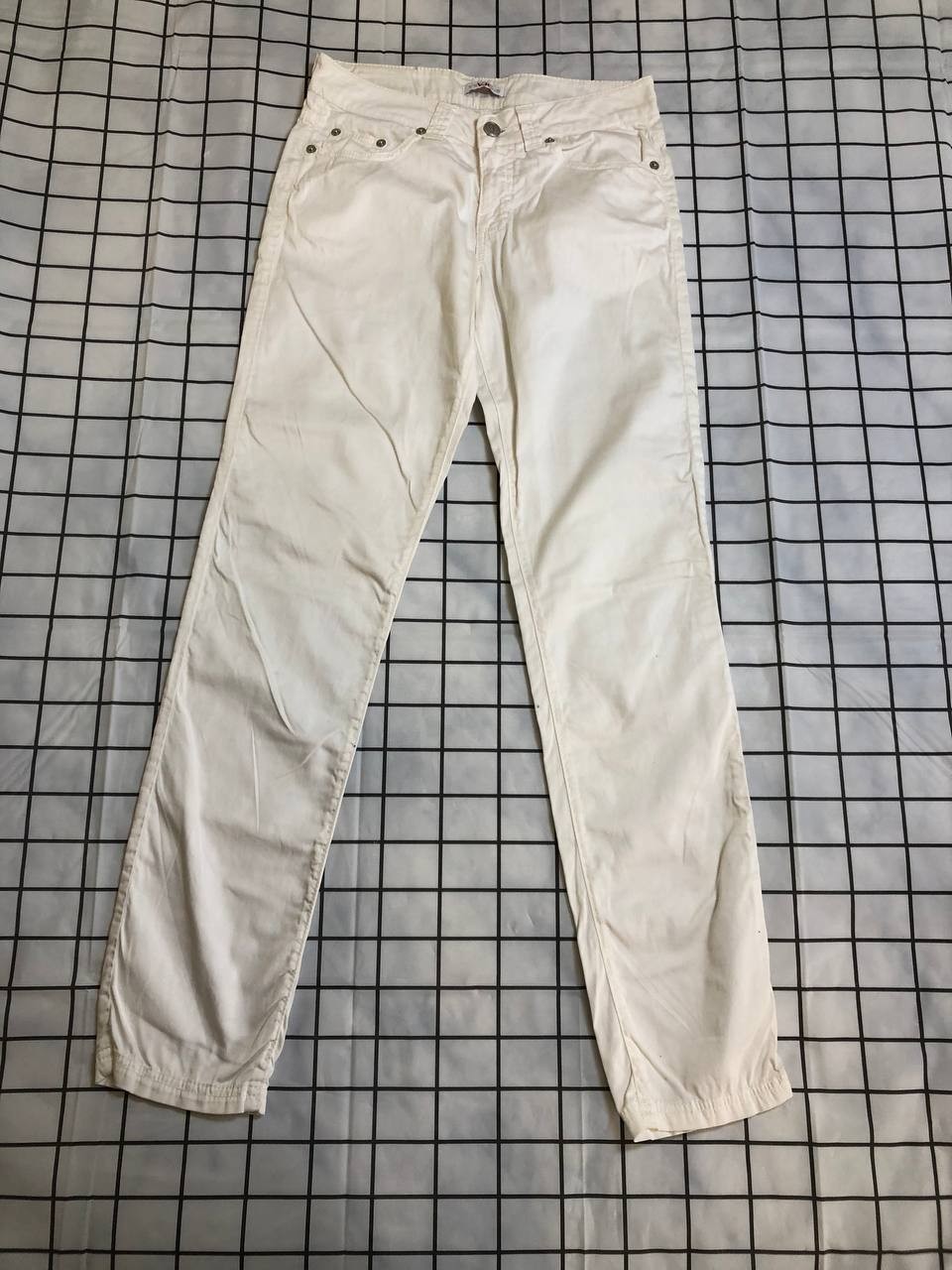 VERSACE JEANS COUTURE VINTAGE WHITE DENIM JEANS 27 VERY GOOD CONDITION