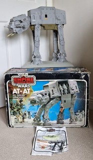 Vintage Star Wars ESB AT AT Vehicle Complete Original Box Instructions