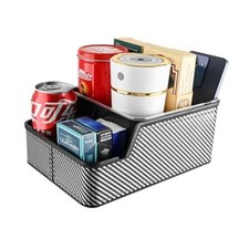 Car Seat Organizer with Compartment,Small Caddy for Car Black