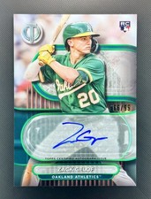 2024 Topps Tribute - Tribute Autographs Zack Gelof #TA-GEL Green /99 (AU, RC)