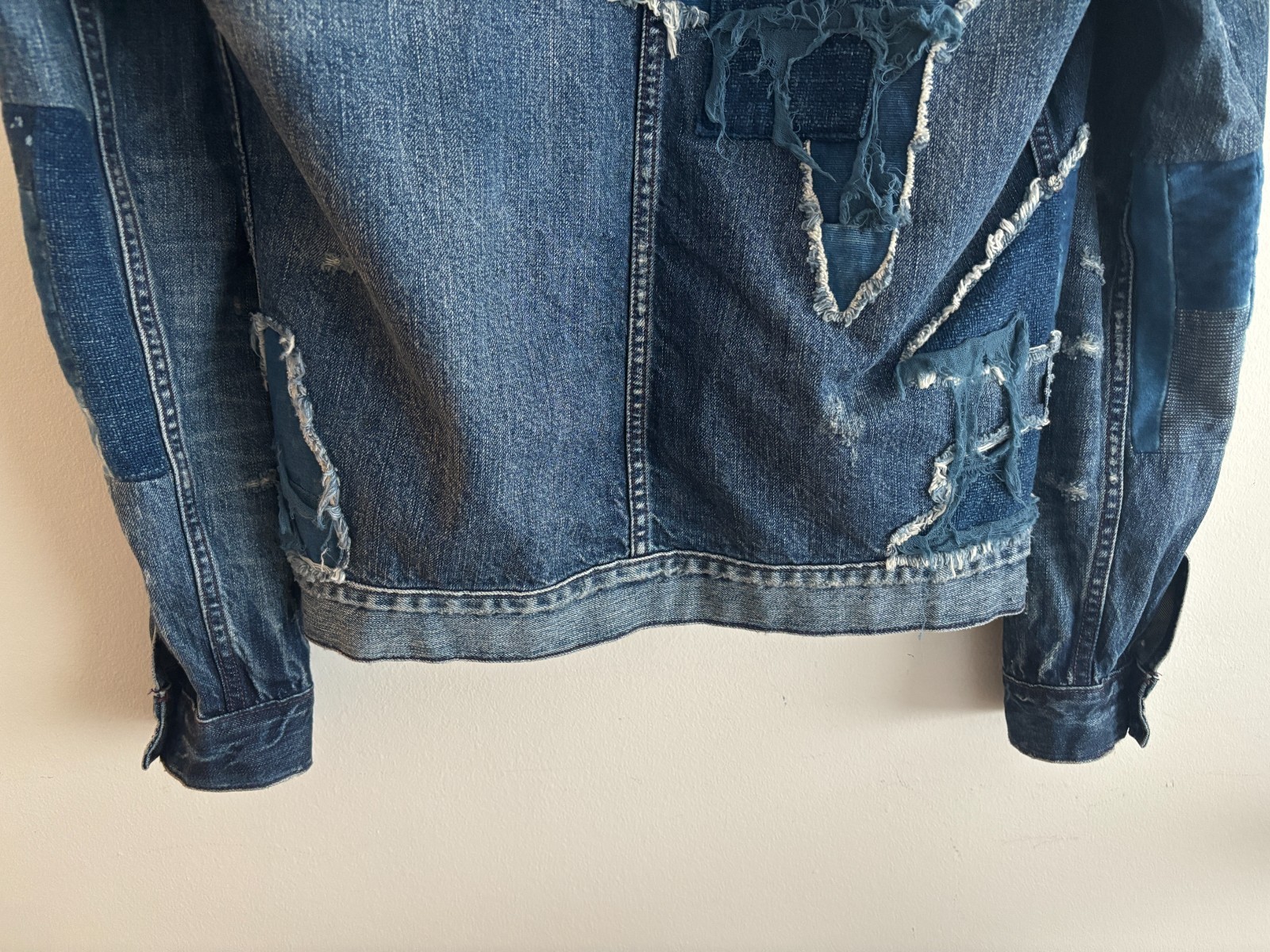 Levi's Made & Crafted Boro Patchwork Blue Denim T… - image 13