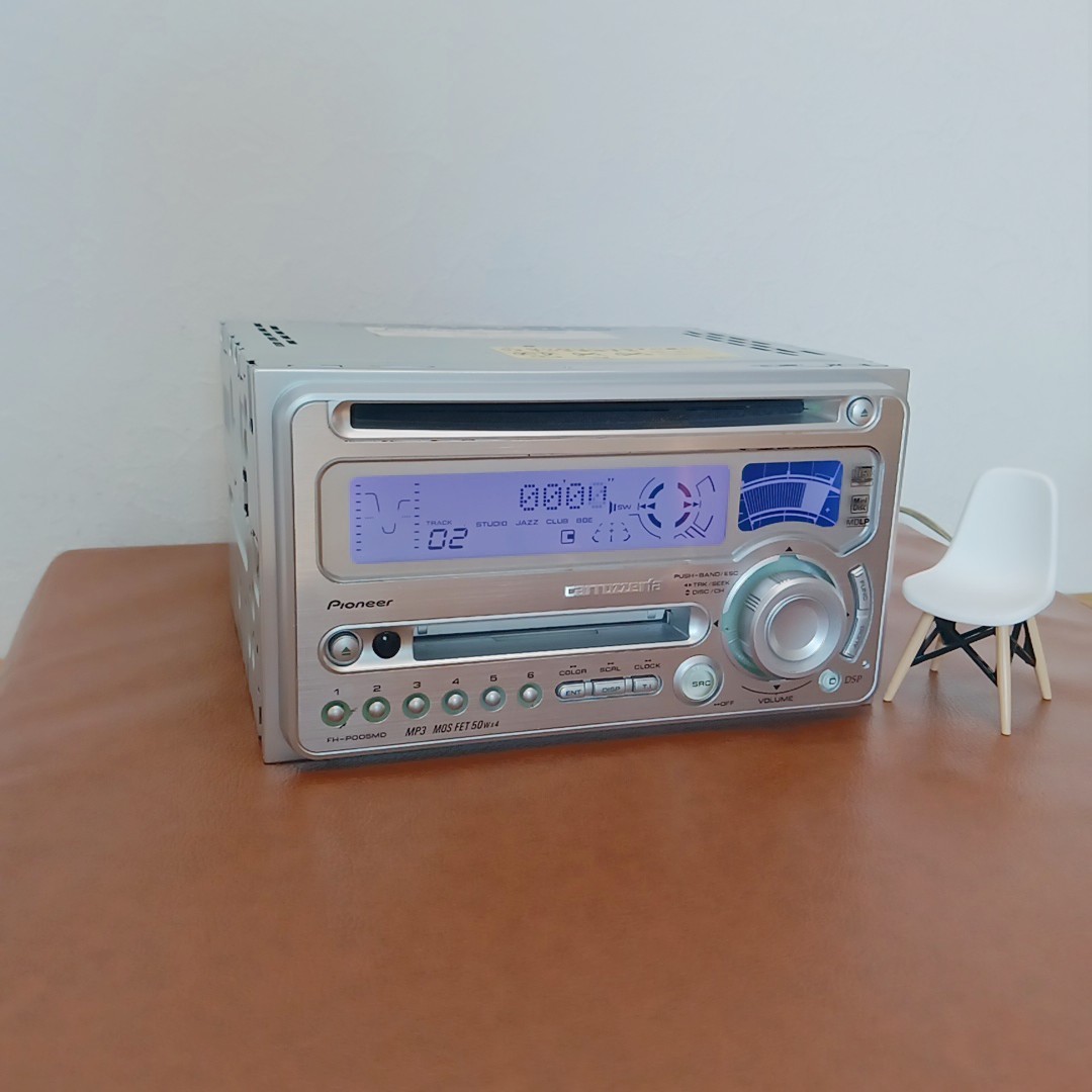 Pioneer Carrozzeria FH-P005MD 2DIN Car Audio MD CD MP3 DSP AUX IP