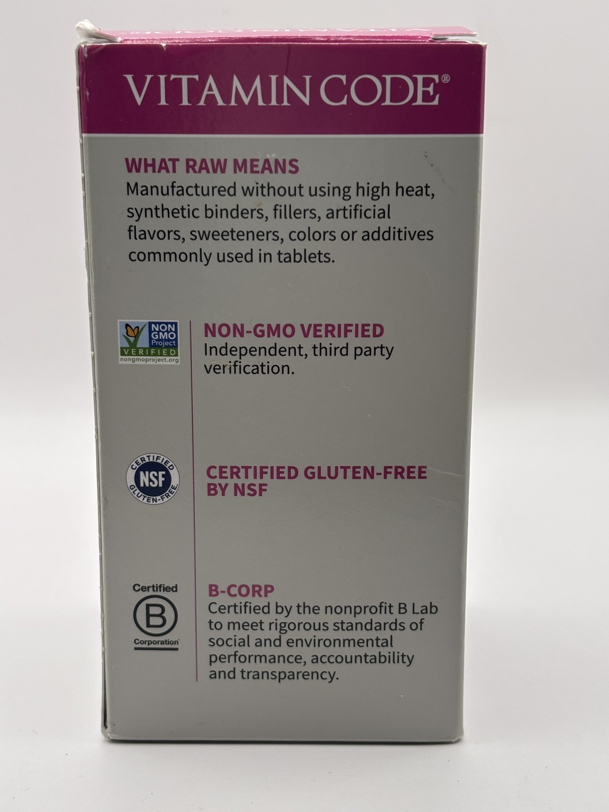 Garden of Life -MULTIVITAMIN CODE WOMEN 120 Capsules  EXP 09/2026