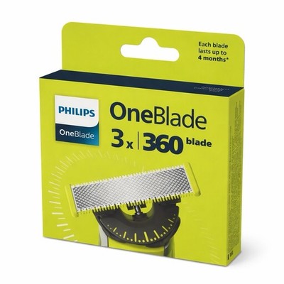 Philips OneBlade 360 Klingen für Gesicht 3er Pack